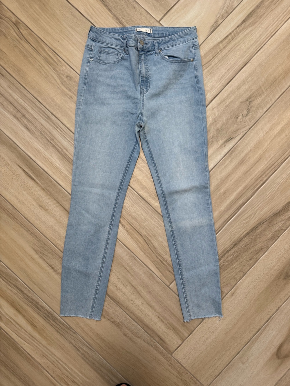 Light Blue Women's High-Rise Skinny Jeans